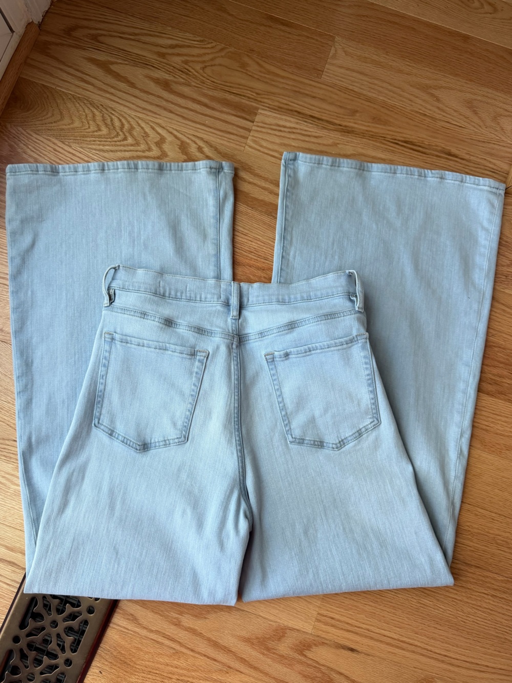 FRAME Le Palazzo High Rise Wide Leg Jeans Light Wash Size 31 NWT $288 - Picture 5 of 14